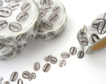 Coffee beans original washi tape
