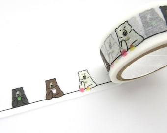 Bear Cafe Washi Tape, Christmas Decoration