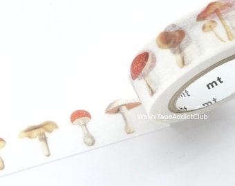 Mushroom washi tape, Real mushroom