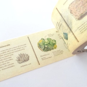 Crystals Wide Washi Tape: Illustrated Encyclopedia Series