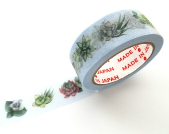 Succulent washi tape, Succulent plants