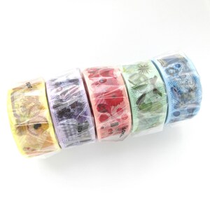 Collage washi tapes set of 5