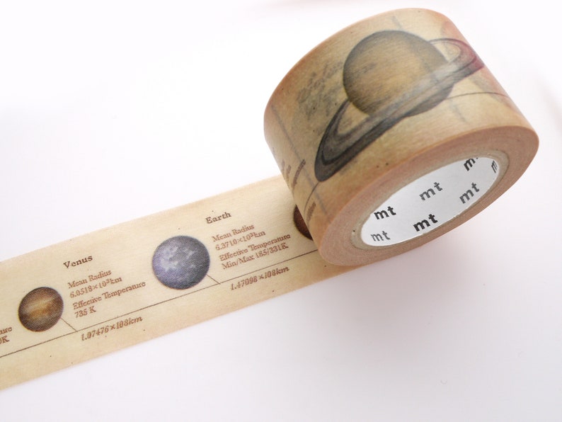 Space encyclopedia wide washi tape image 5