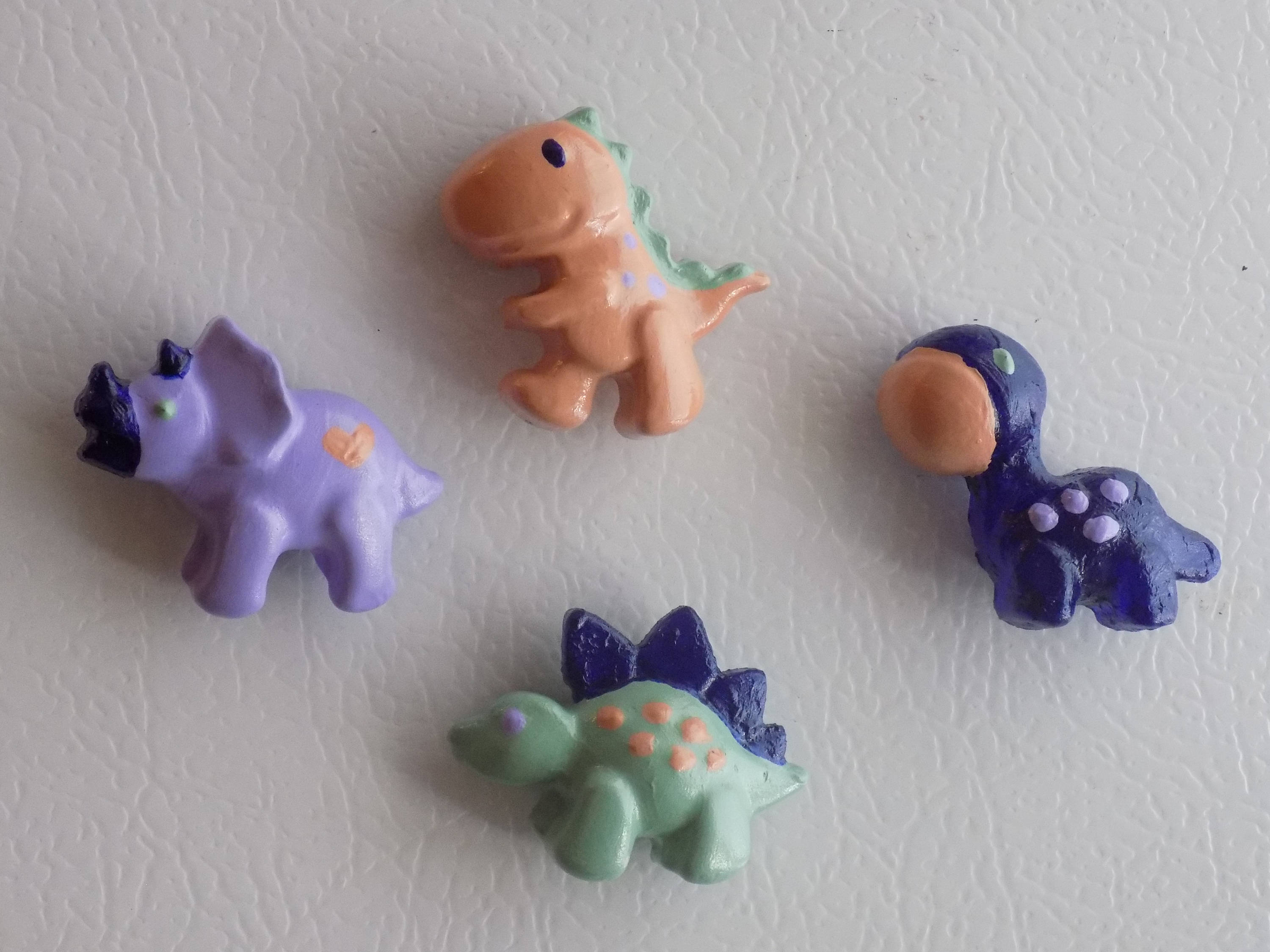 Dinosaur Set of 4 Etsy