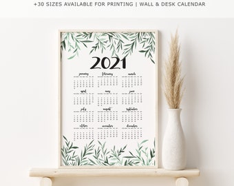 This Item Is Unavailable Etsy 2021 desk calendar printable with olive leaf