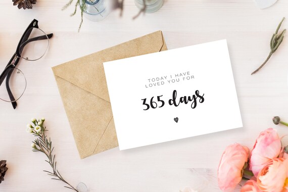one year anniversary cards for girlfriend