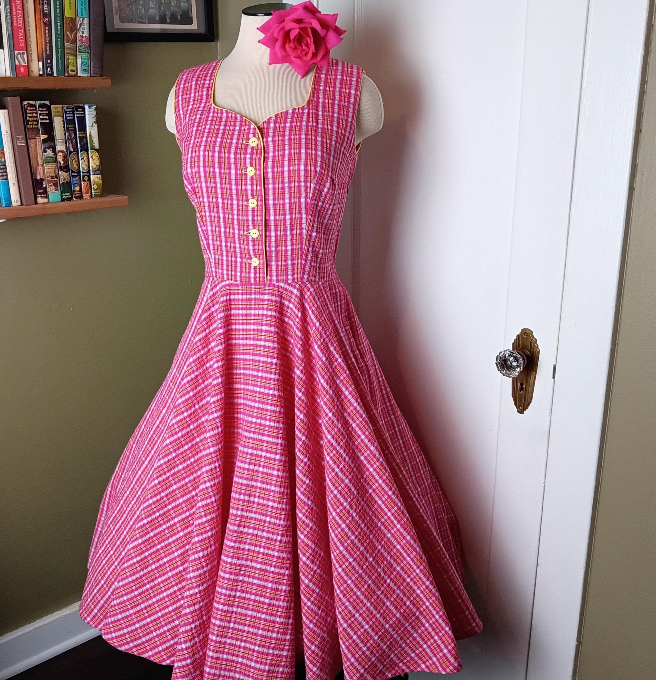 1950s Pink Dress - Etsy
