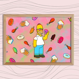 STONER GIFT ART Simpson Print Decor Funny Gift