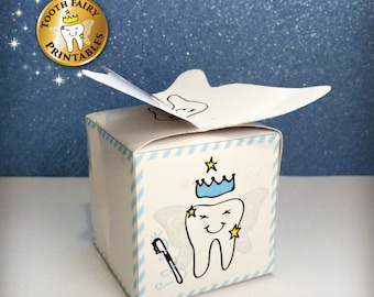 Tooth Fairy box, Lost tooth box for boys, Printable tooth box, DIY thooth fairy box for kids, printable lost teeth box, Instant download.