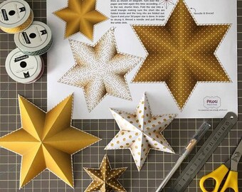 Gold party decorations, Star decoration, Instant download gold stars party decor, DIY star decorations ,Printable gold stars, Gold backdrop.