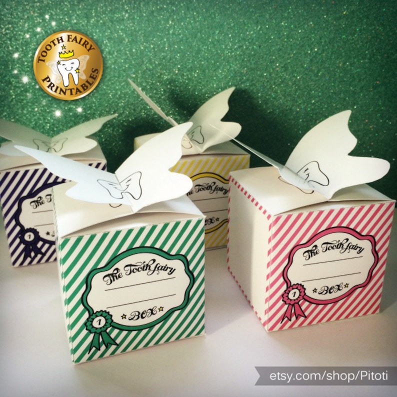 printable lost teeth box Tooth Fairy box DIY thooth fairy box for kids Instant download. Lost tooth box for boys Printable tooth box