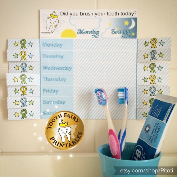 Brushing Teeth Reward Chart Printable