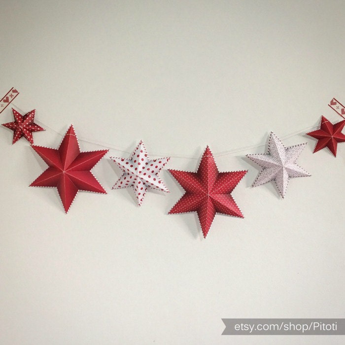 Make an origami star garland (video) - The Crafty Gentleman