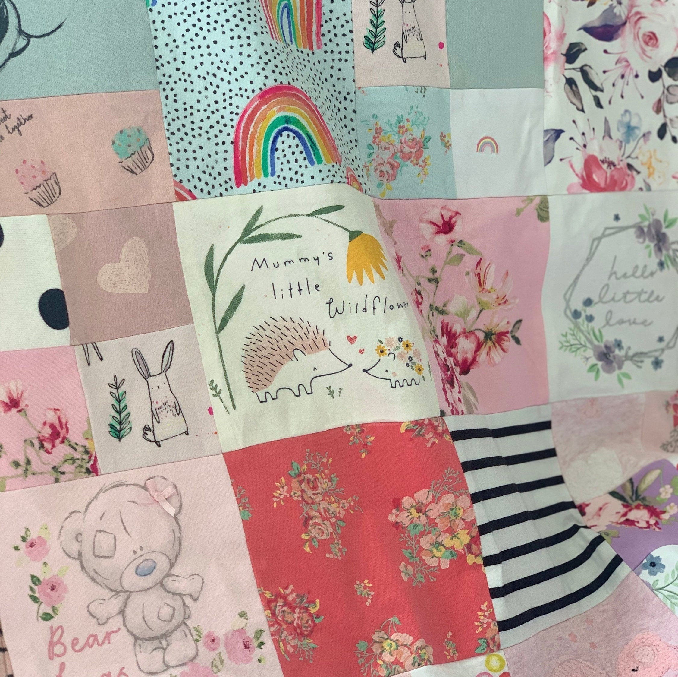 Detailed Memory Blankets made From Clothing Etsy UK