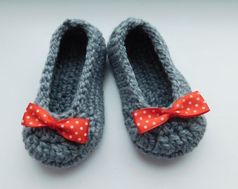 Crochet Pattern Baby Shoes  Ballet slippers - PDF Crochet Pattern N.101