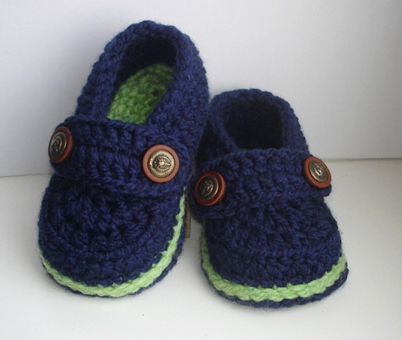 Crochet Baby Shoes Pattern, Easy Crochet Pattern Baby Loafers, Crochet Booty for boy and girl, Baby Booties Crochet PATTERN n.107, image 4