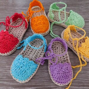 Baby sandals Crochet Pattern, Baby Espadrille sandals , Crochet Pattern Espadrille N.104 image 4