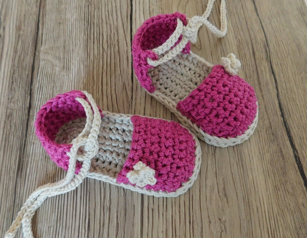 Crochet Pattern Baby Espadrille Sandals, Baby Girl Shoes, Crochet Sandals, PDF Crochet Pattern N