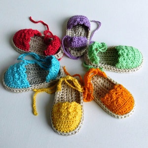 Baby sandals Crochet Pattern, Baby Espadrille sandals , Crochet Pattern Espadrille N.104 image 5