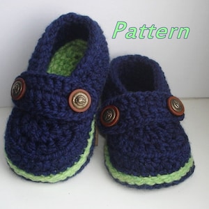 Easy Crochet Pattern Baby Loafers, Baby Booties Crochet PATTERN,  Crochet Booty for boy and girl, Crochet Baby Shoes Pattern N.107