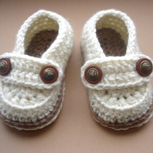 Crochet Baby Shoes Pattern, Easy Crochet Pattern Baby Loafers, Crochet Booty for boy and girl, Baby Booties Crochet PATTERN n.107, image 3
