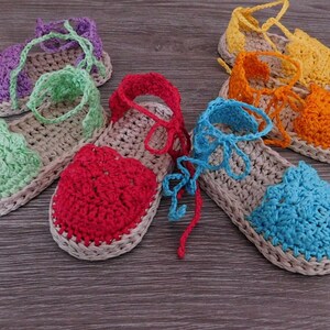 Baby sandals Crochet Pattern, Baby Espadrille sandals , Crochet Pattern Espadrille N.104 image 2