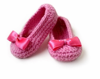 Baby Slippers Crochet Pattern, Baby Booties, Baby Girl Shoes N.101