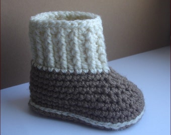 Baby Booties Häkelanleitung, PDF Häkelanleitung N.105