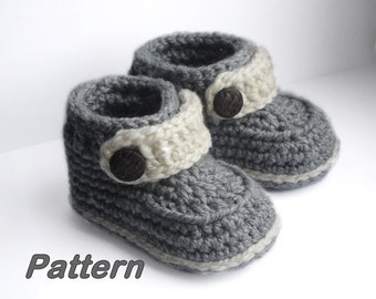 Gehäkelte Baby Booties, Baby Booties Häkelanleitung, PDF Häkelanleitung N.106