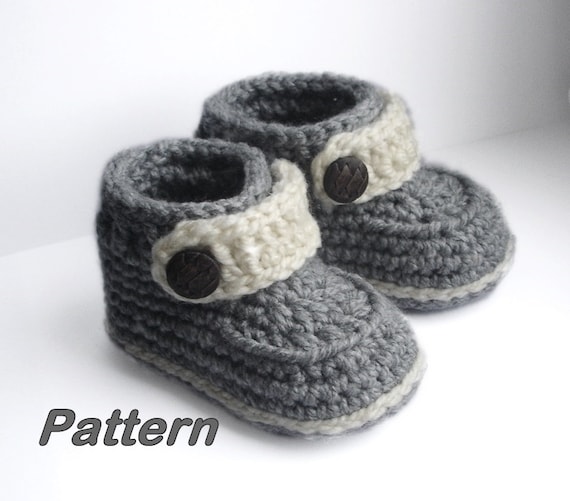 Crochet baby boy booties for beginners sale