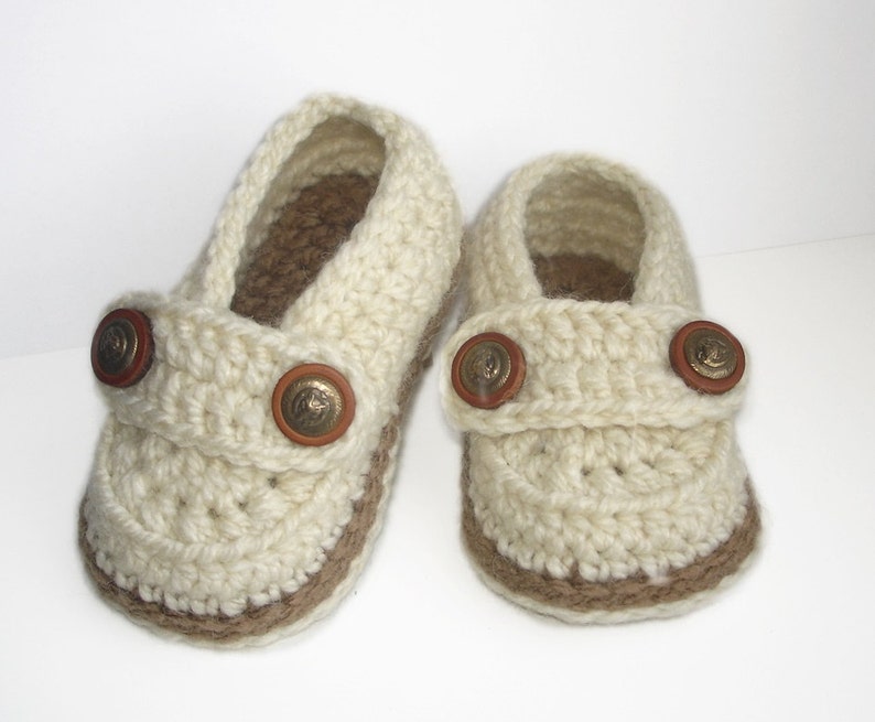 Crochet Baby Shoes Pattern, Easy Crochet Pattern Baby Loafers, Crochet Booty for boy and girl, Baby Booties Crochet PATTERN n.107, image 2