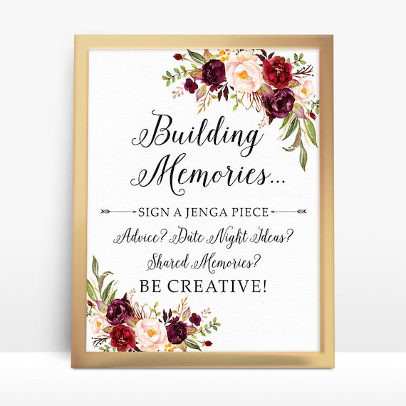 Jenga Guest Book Sign Wedding Jenga Jenga Sign Jenga Guest Etsy