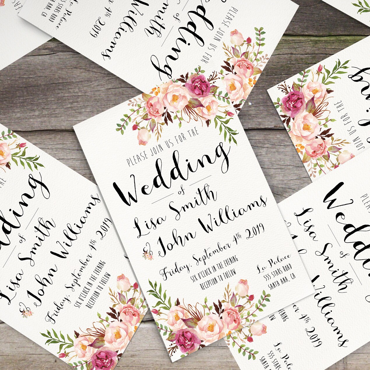 Printable Wedding Invitation Kits Printable Templates