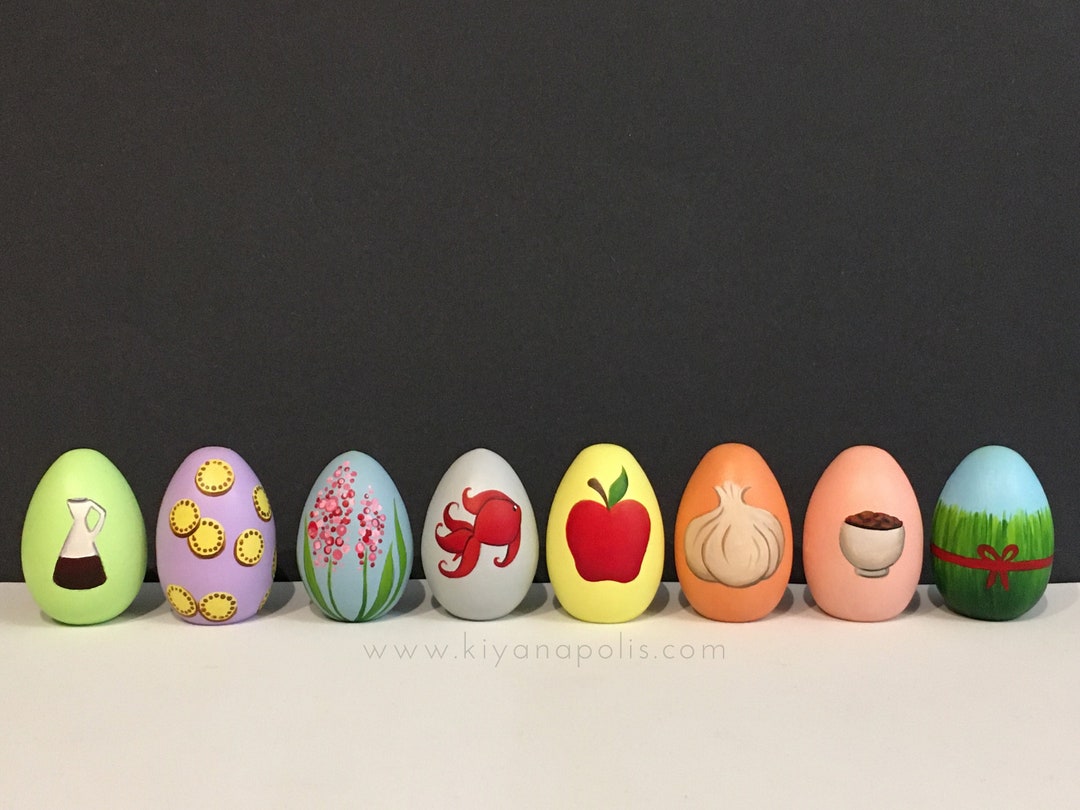 Norooz Eggs, Set of 8, Persian, Nowruz Eggs, Persian New Year, Haft