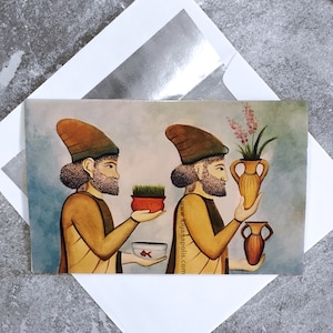 Tarjeta Nowruz, Año Nuevo Persa, Carta Persa, Carta Norooz, Año Nuevo Iraní, Norooz, Arte Persa, Persépolis, Noruz, hecho en Canadá