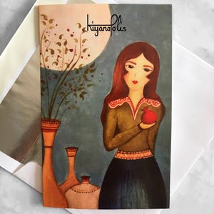 Tarjeta de felicitación, tarjeta Shabe Yalda, Noche de Yalda, Año nuevo persa, tarjeta persa, tarjeta norooz, Nowruz, Norooz, Arte persa, hecho en canadá