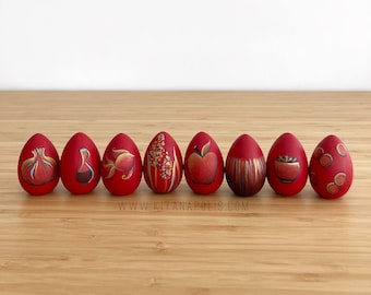 Norooz Eggs, Set of 8, Persian, Nowruz Eggs, noruz, haftseen, Persian New Year, Haft seen, Haft sin, Nowruz, norouz, made in canada