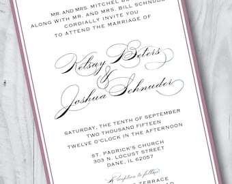 Elegant Wedding Invitation