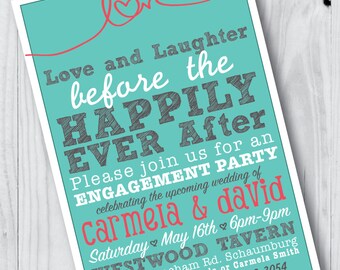 LOVE Engagement Party Invitation