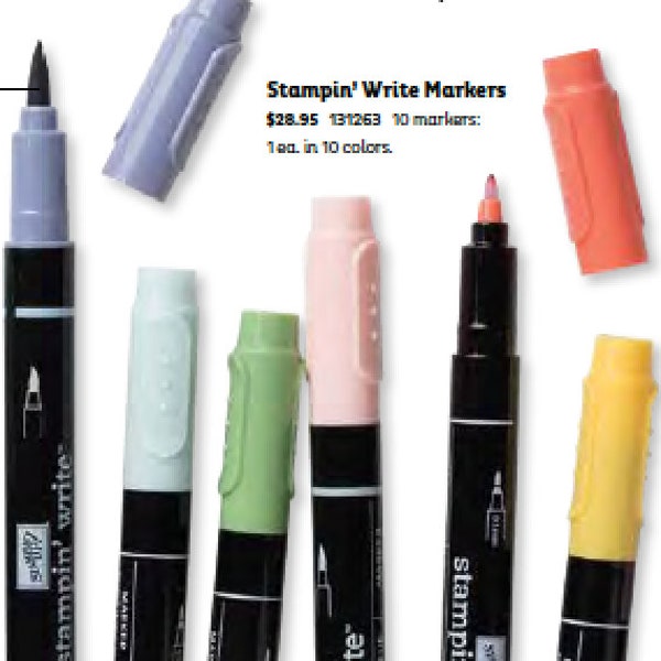 Stampin' Up! Stampin' Write Markers - Retired Style Markers, Dual Tip, Waterbased Dye Ink, Choose Color