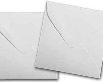 Mini Envelopes, White Envelopes, Set of 12 Envelopes For 3x3 Cards