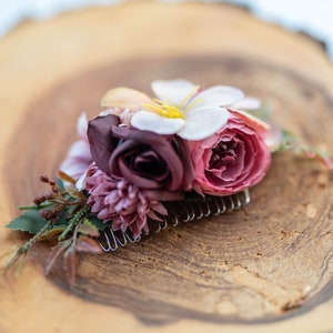 boho bridal wedding hair comb
