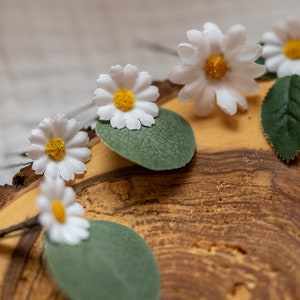 Petites épingles à cheveux artificielles en forme de marguerite image 6