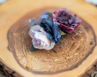 bridal boho flower  hair comb