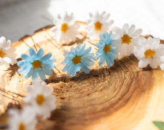 Silk artificial daisy hair pins, wedding hair pins