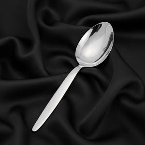 Łyżka do sosu Chef Kunz – 9 cali Profesjonalna łyżka do nakładania potraw ze stali nierdzewnej 18/10 dla szefów kuchni – precyzyjne narzędzie do polewania i nakładania sosów