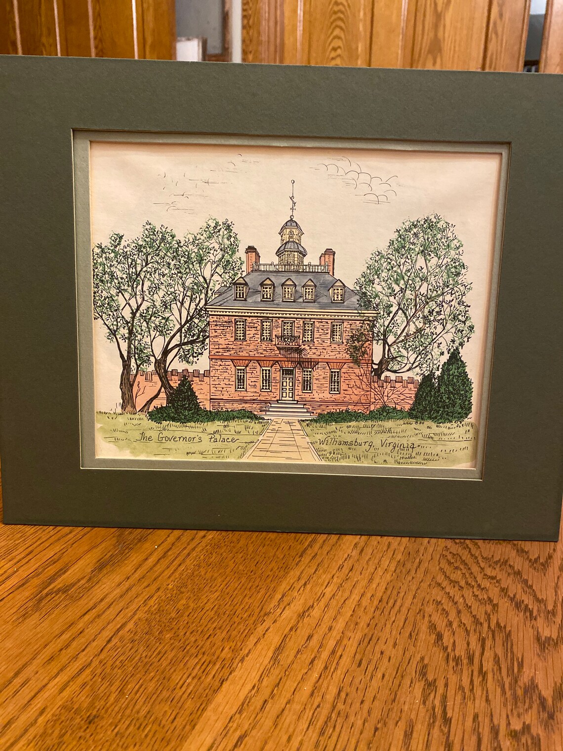 Set of 2 Williamsburg Virginia watercolors Colonial Capitol Etsy