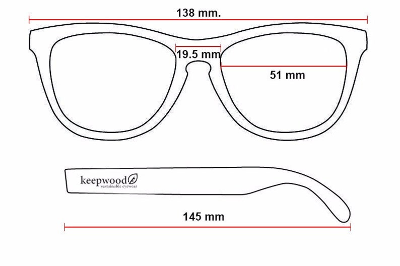 Handmade Wood Eyeglasses, Prescription-Ready Square Wood Glasses Frames image 4