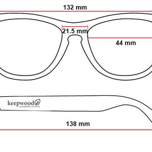 Vintage Round Wood Eyeglasses, Black-Brown Retro Unisex Optical Frames image 8