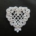 Heart Applique with Rosebud Edge Venise Lace 6008
